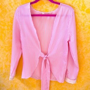 Pink Striped Women's Top